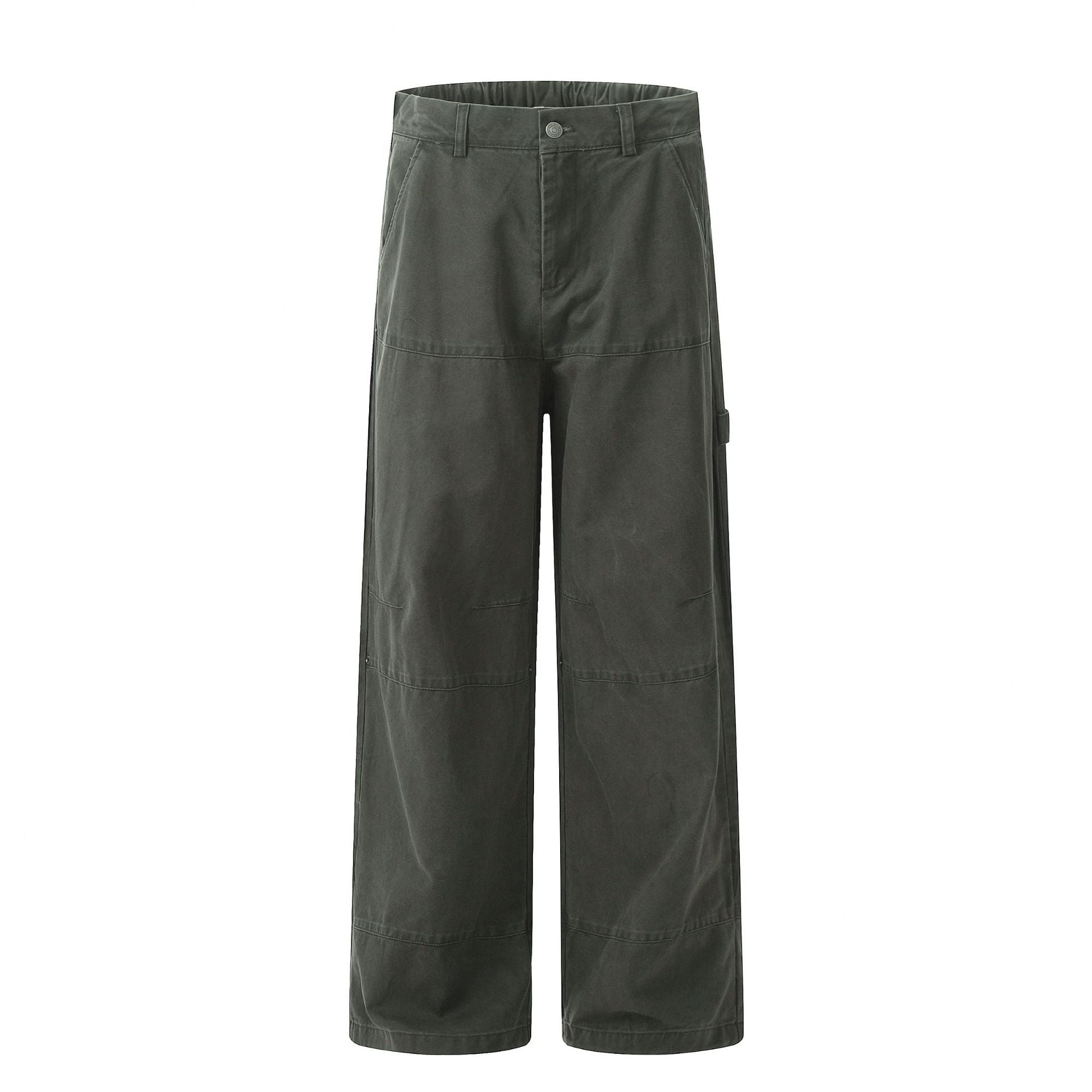 Loose Denim Cargo Pants