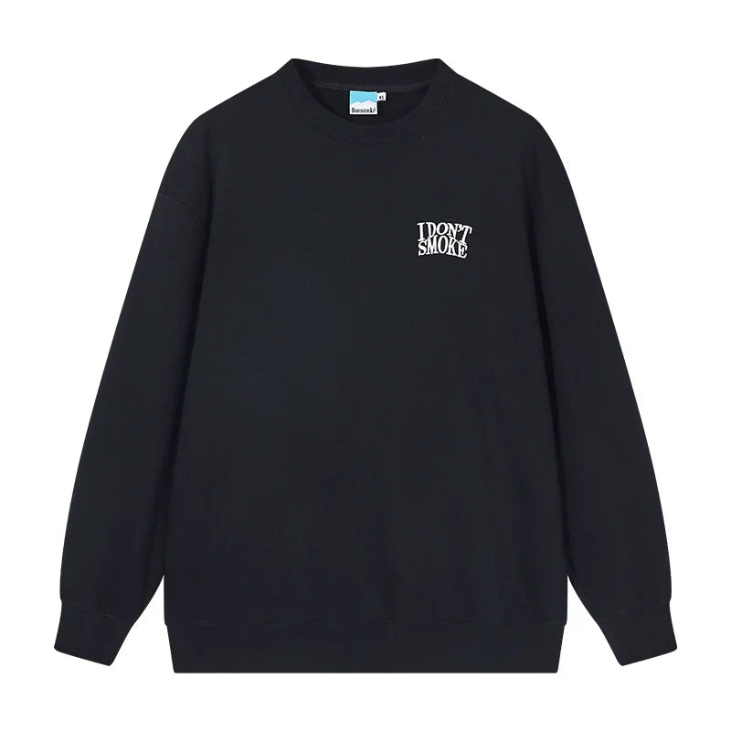 Logo Round Neck Pullover Sweatshirt