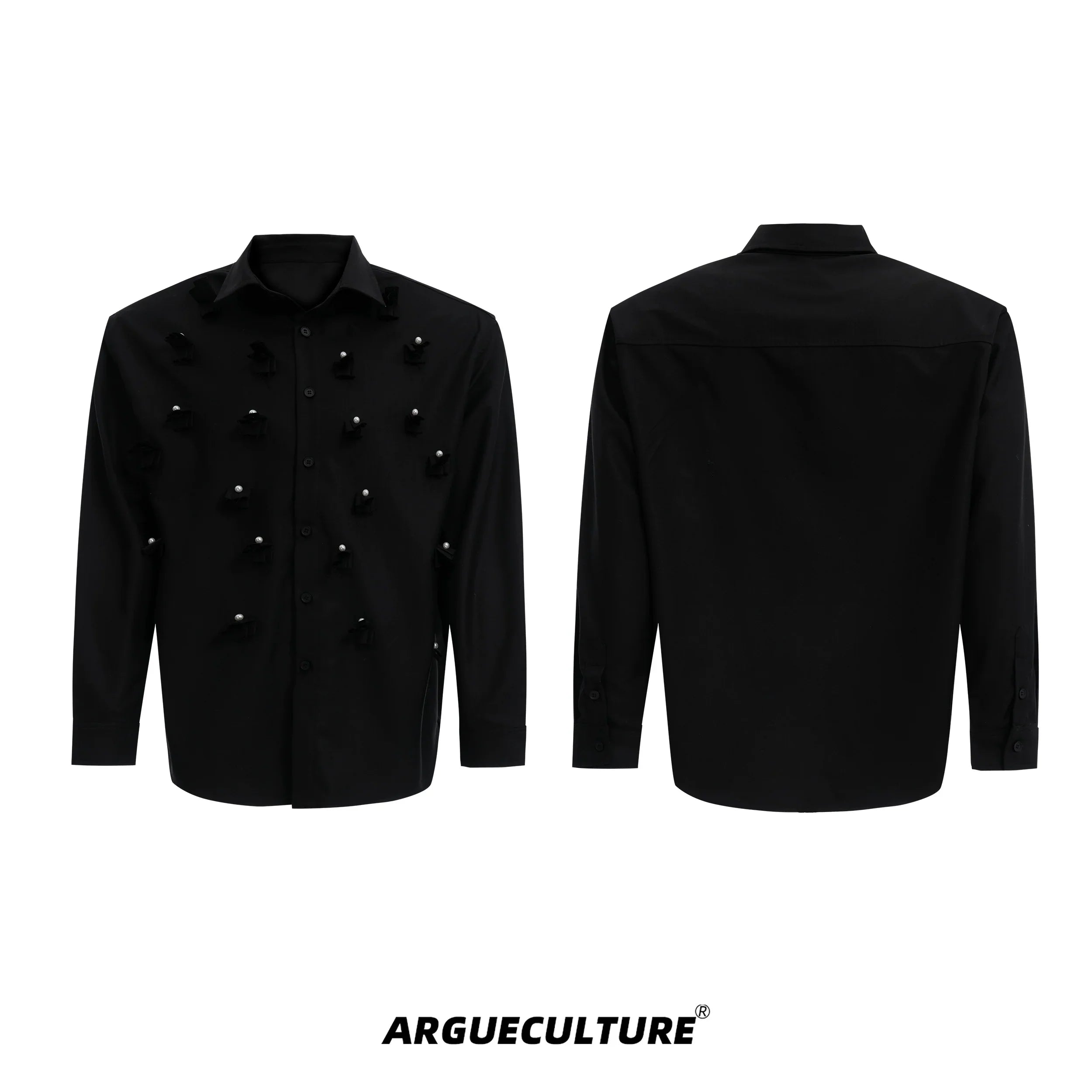 Pearl Decor Long Sleeve Shirt