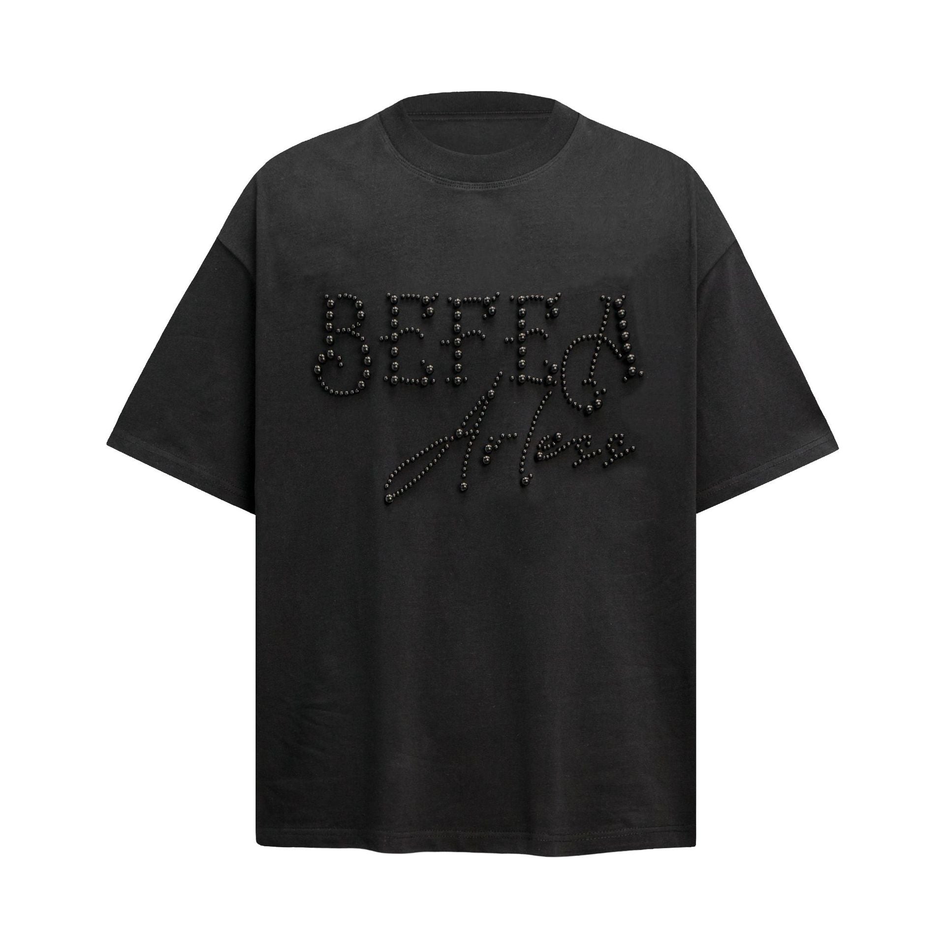 Heavyweight Beads Graphic Oversize Short Sleeve T-Shirt