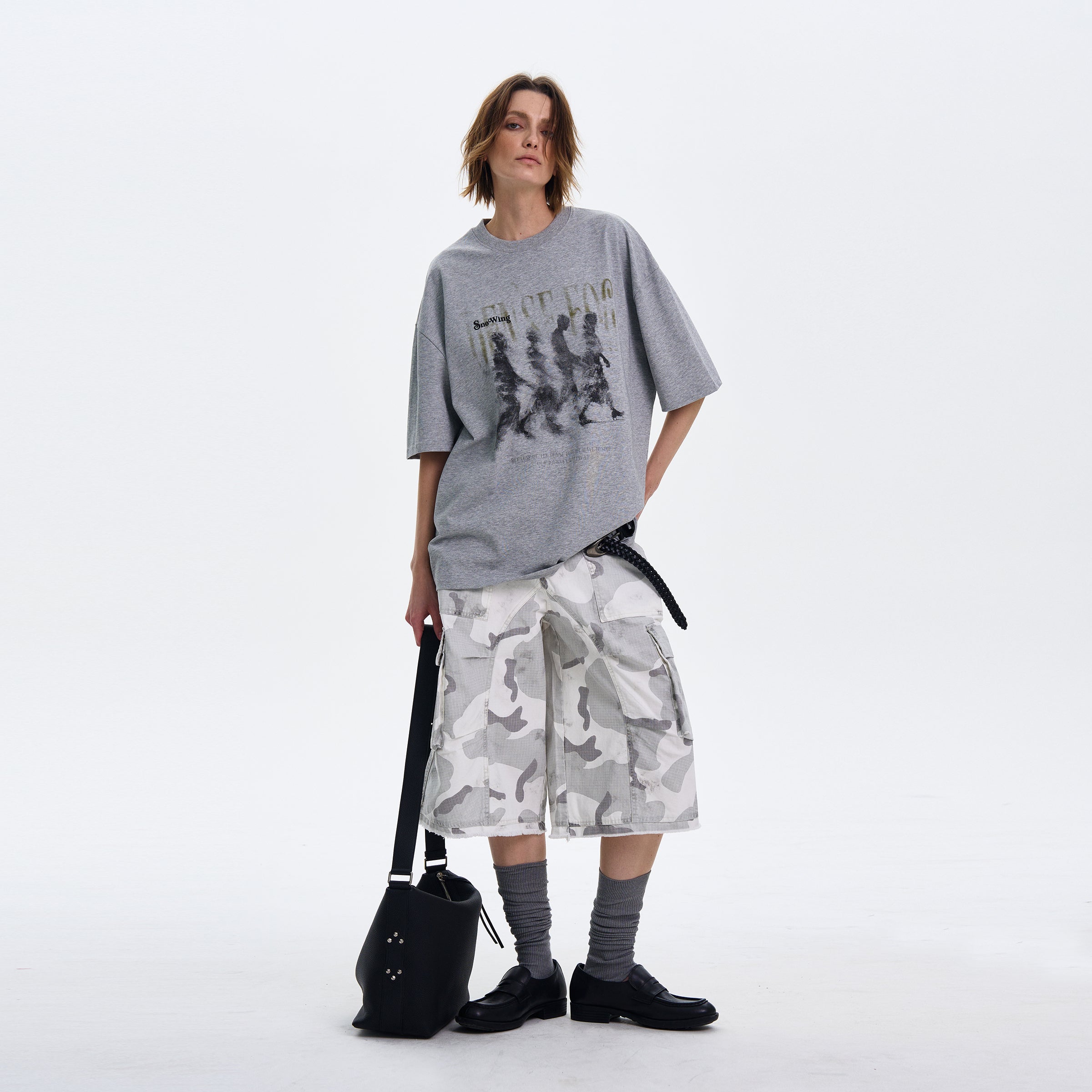 Blurred Character Printed T-Shirt