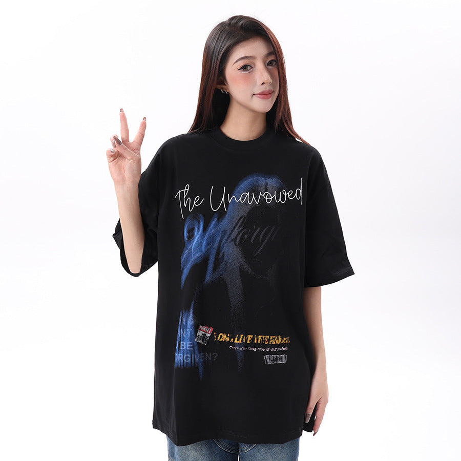 Letter Print Short Sleeve T-Shirt