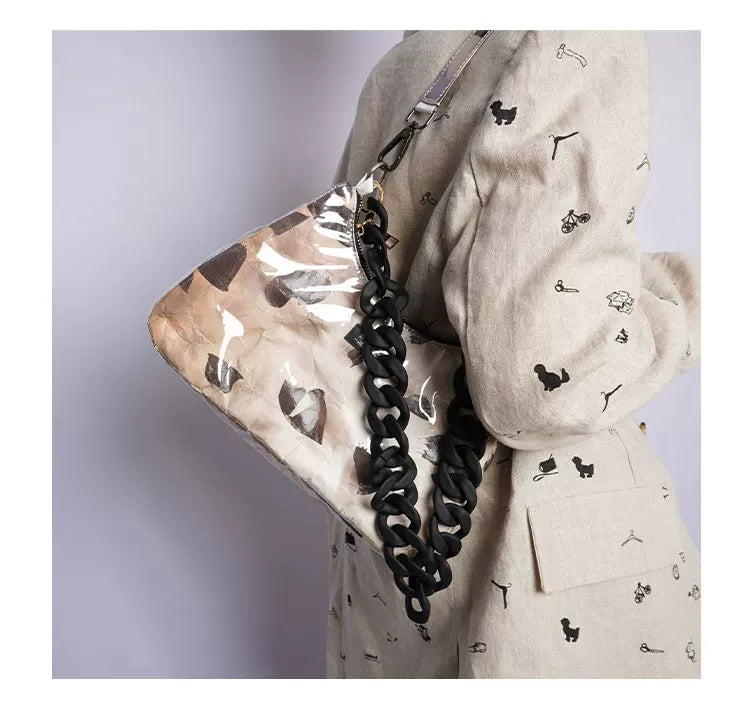 Graphic Design Chain Shoulder Bag