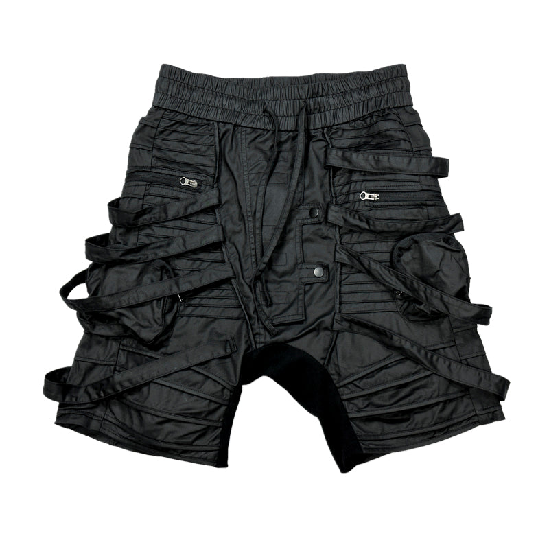 Pleats Waxed Cargo Short