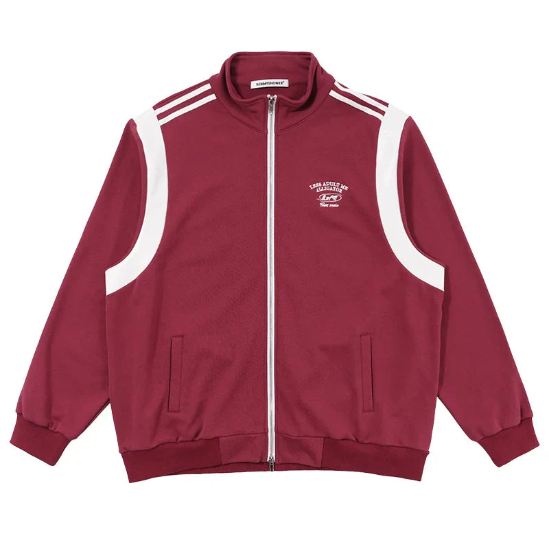 Patchwork Zipper Truck Jacket
