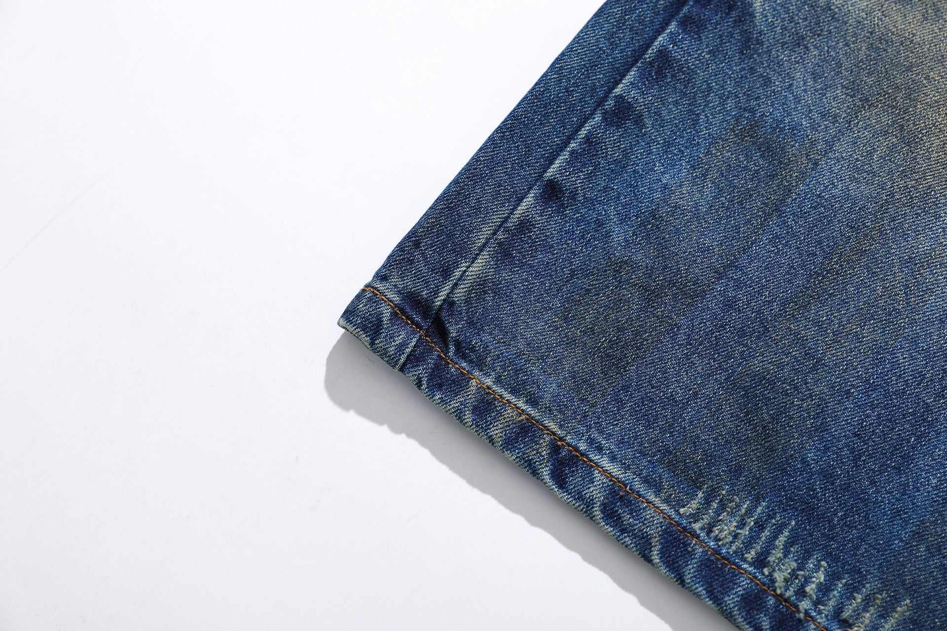 Washed Fade Cropped Denim Jeans