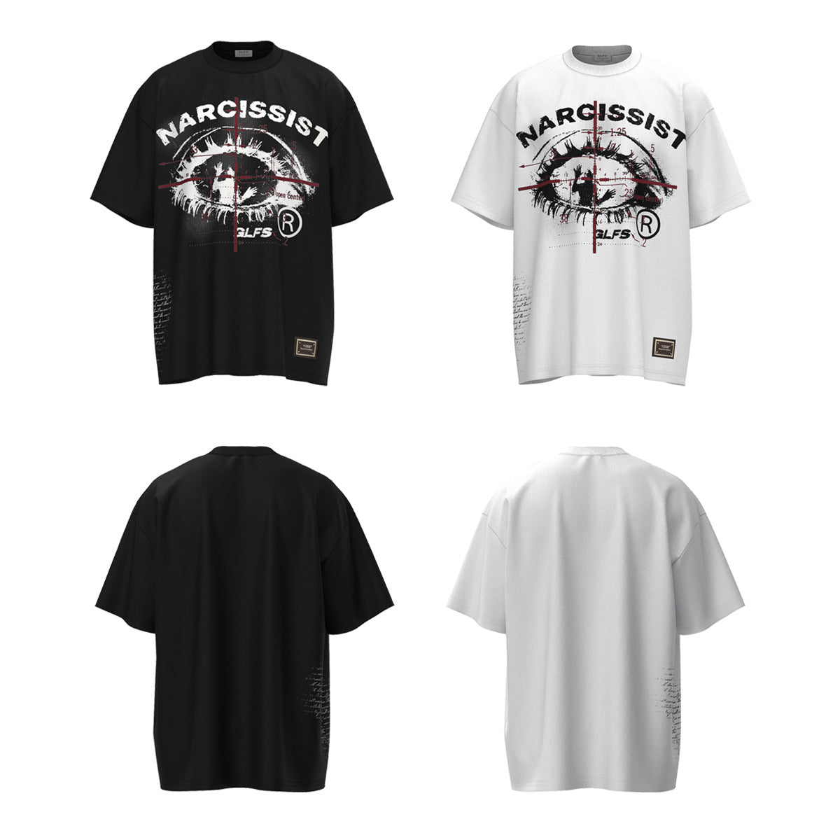 Eye Graphic Letter Print Short Sleeve T-Shirt