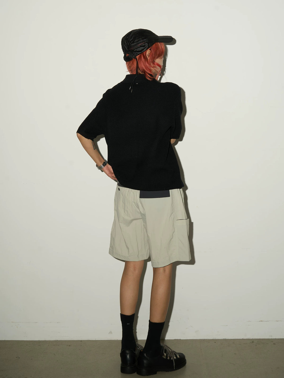 Blend Texture Polo Knit Polo Shirt
