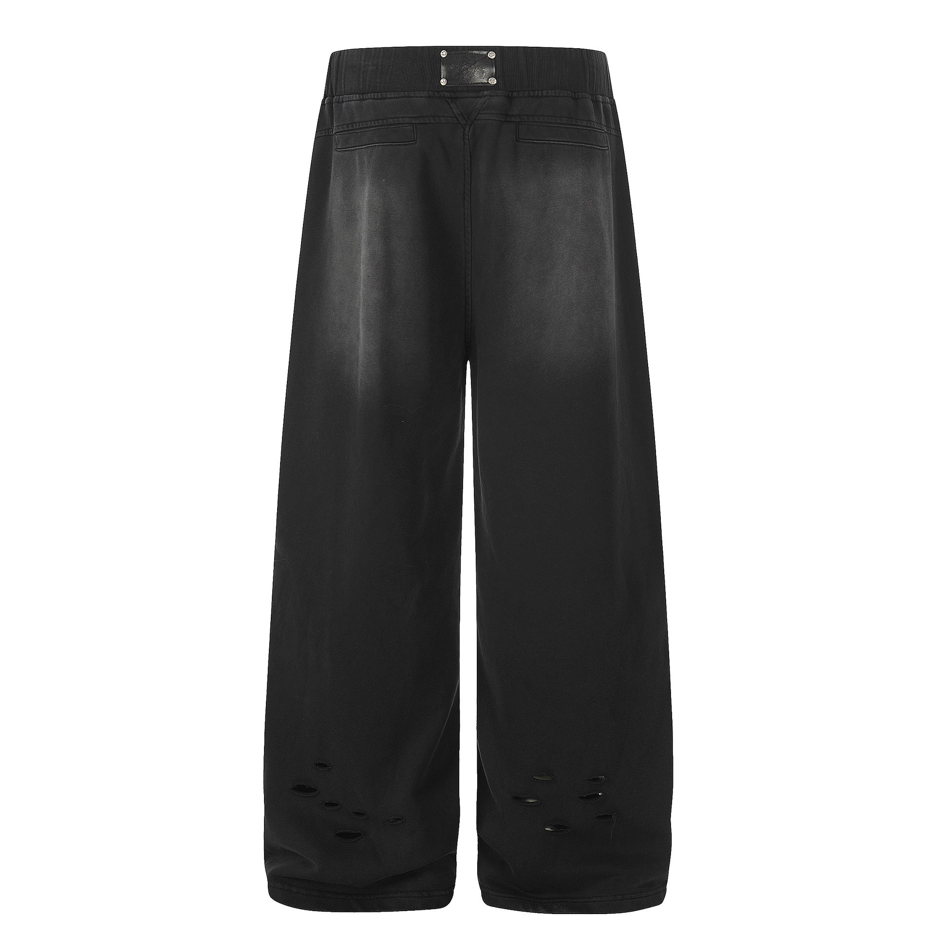 Deconstruction Washed Dirty Curved Sweatpants