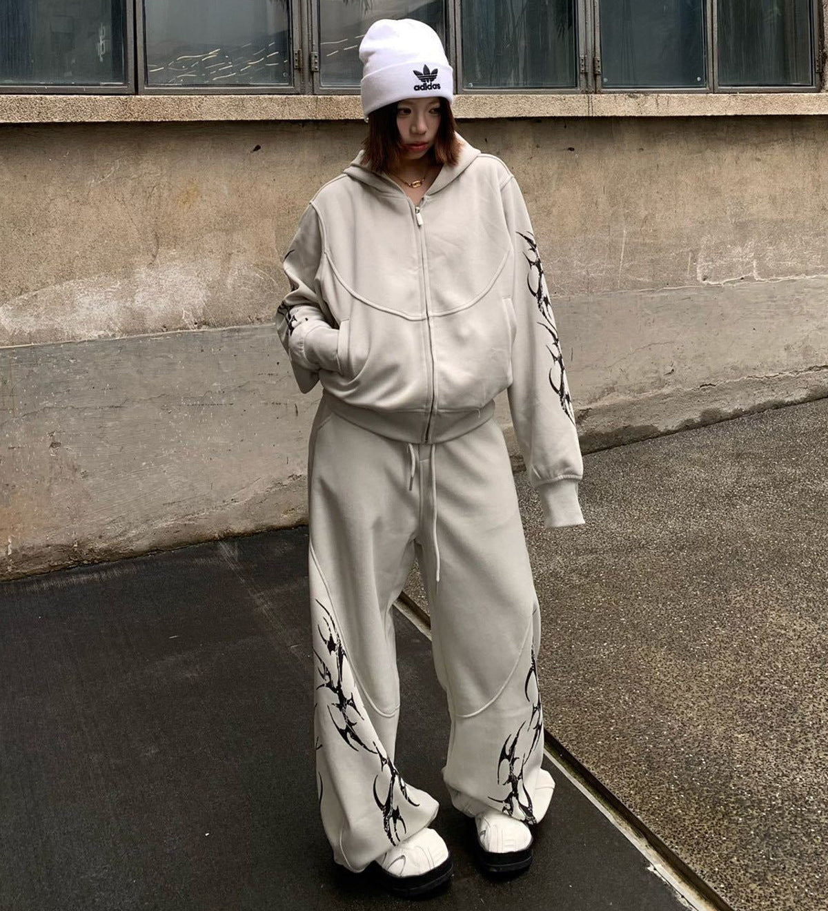 Beige hoodie