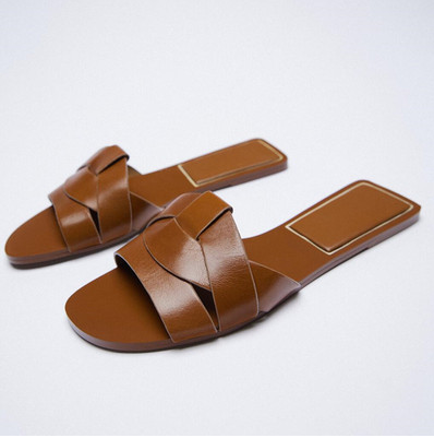 Simple Open Toe Back Hollow Sandals