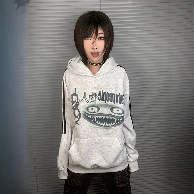 Graffiti Print Hoodie