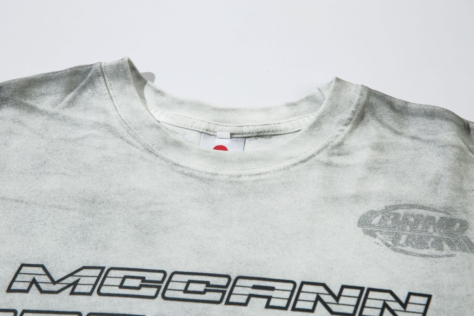 Fake Layered Dirty Dye Print Long Sleeve T-Shirt