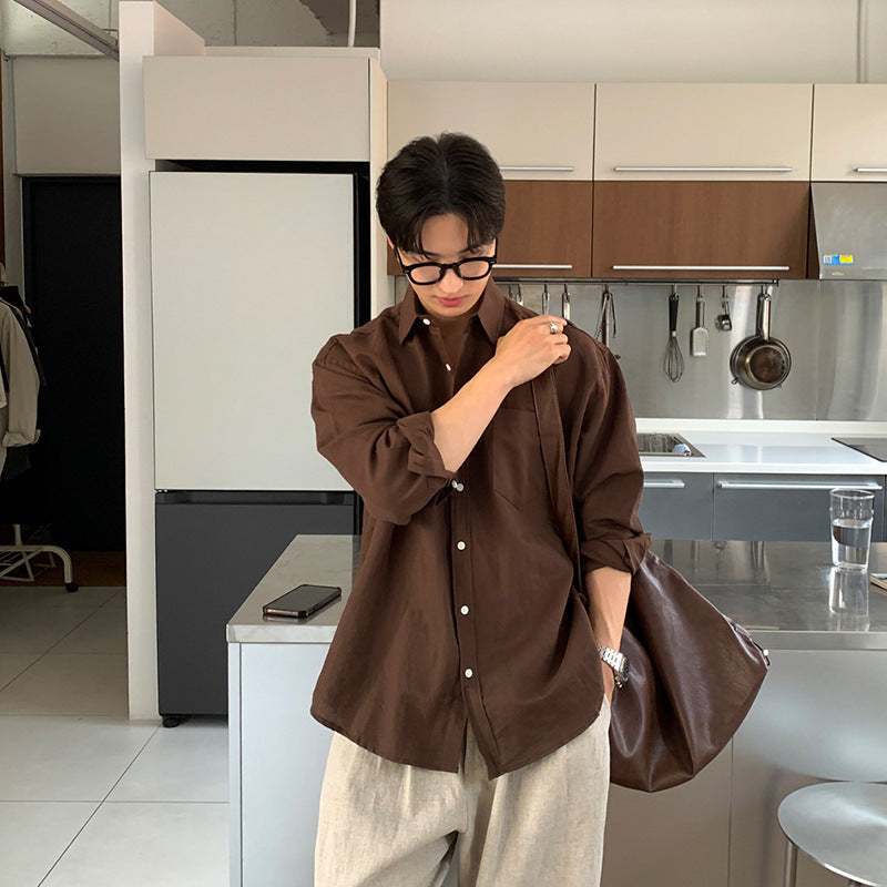 Cotton linen Long-Sleeved Shirt