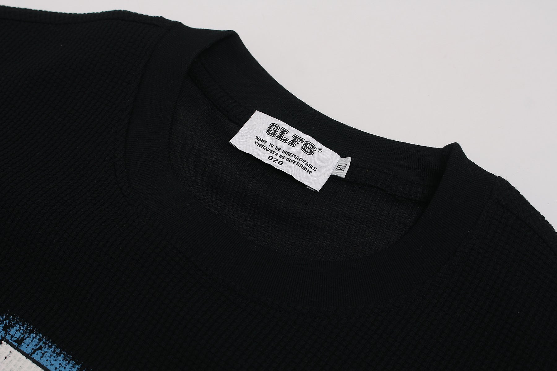Waffle Graffiti Print Short Sleeve T-Shirt