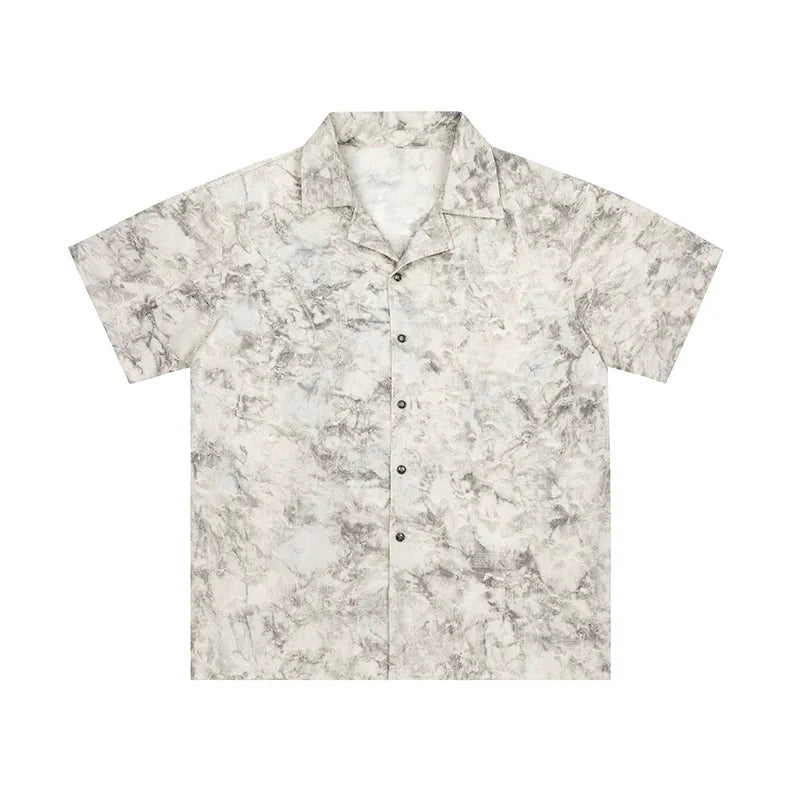 Oversize Fringed Short Sleeve Shirt