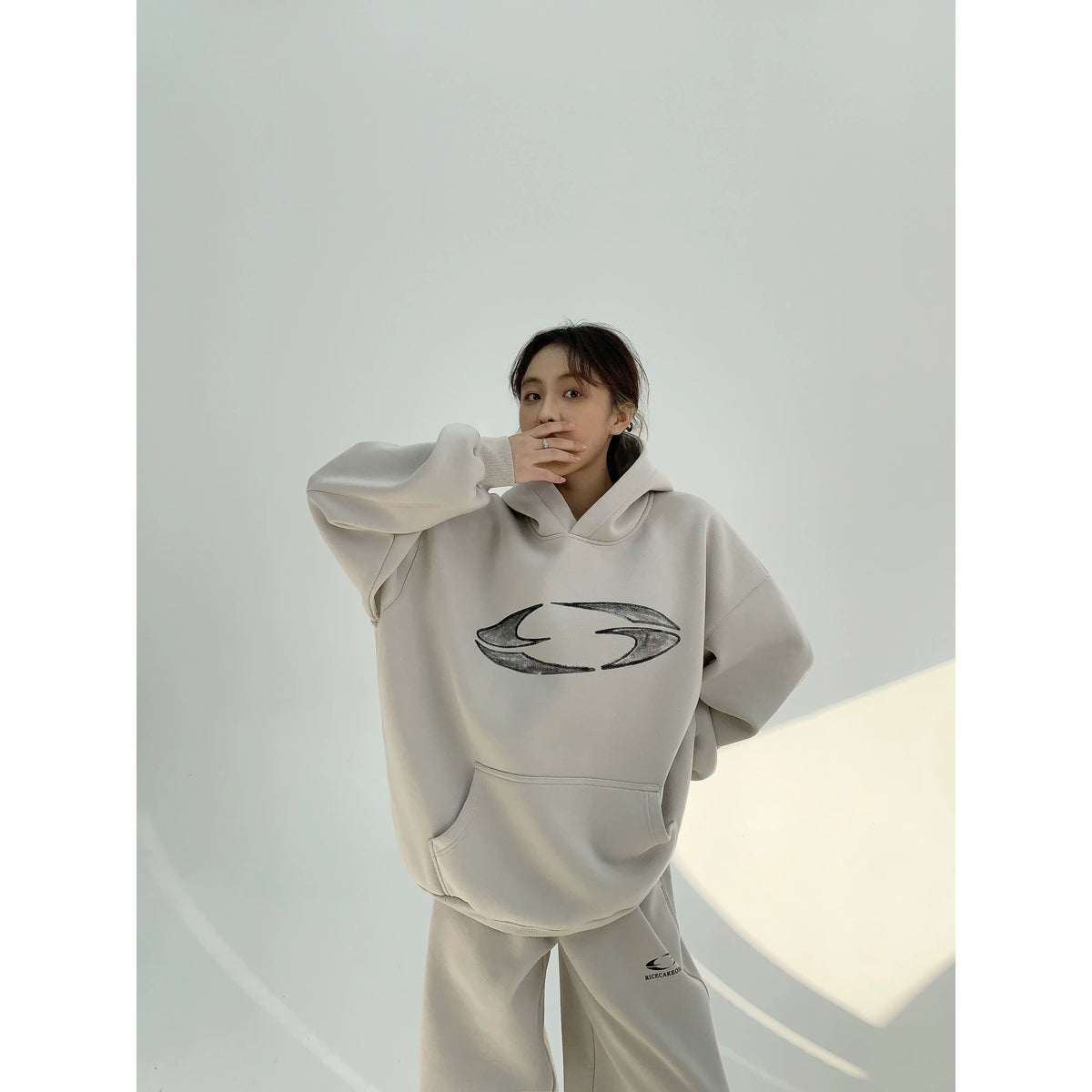 Thick Heavyweight Print Hoodie & Pants Set