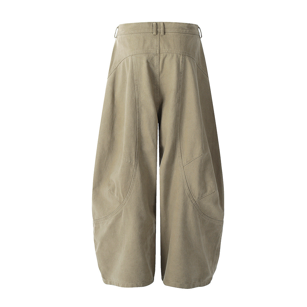 Wide Leg Curved Pants