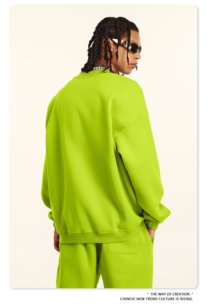 Fleece Lining Oversize Sweatshirt