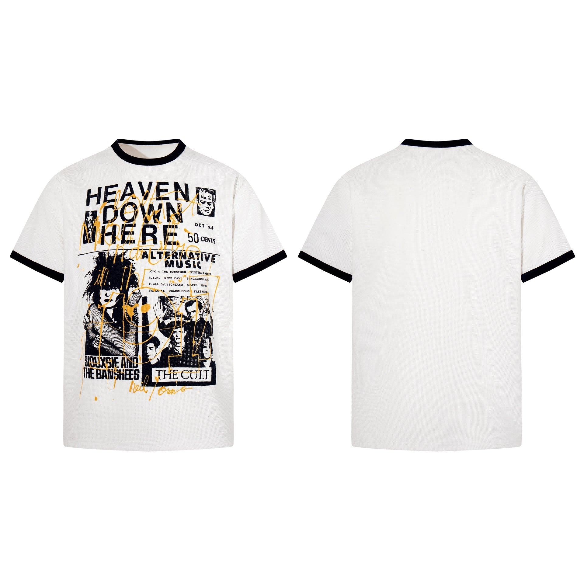 Waffle Graphic Print Short Sleeve T-Shirt