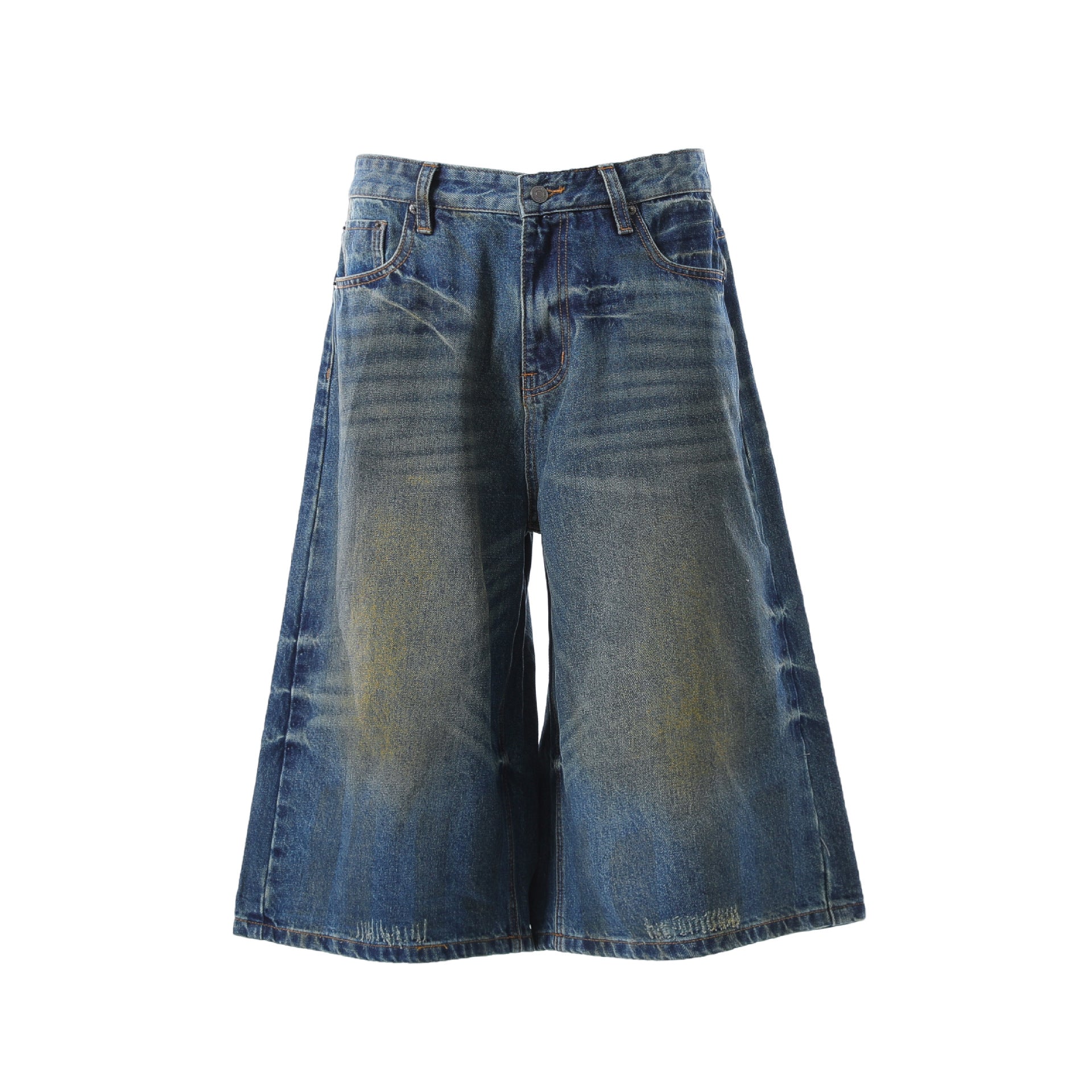 Washed Fade Cropped Denim Jeans