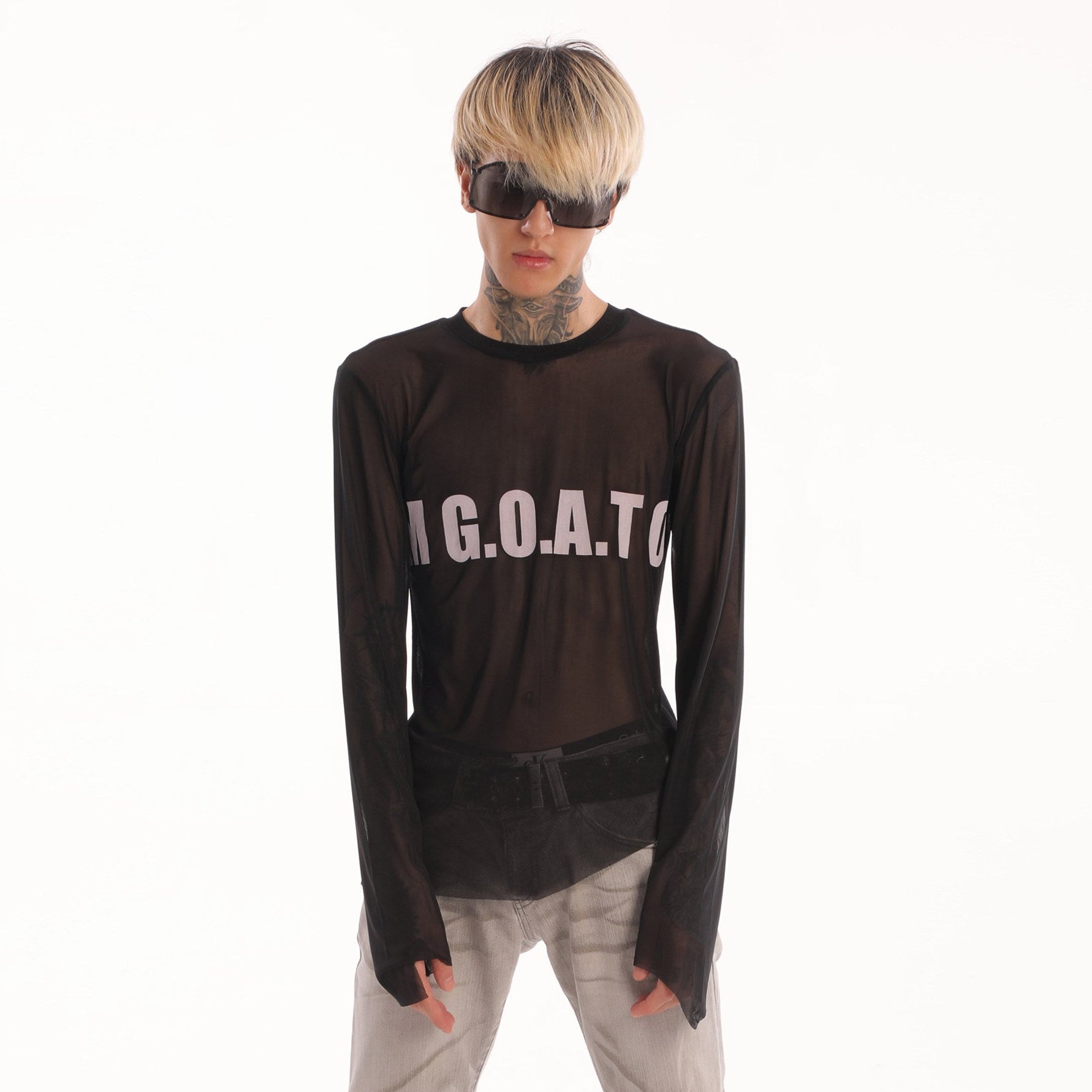 Subculture Print Slim Long Sleeve T-Shirt