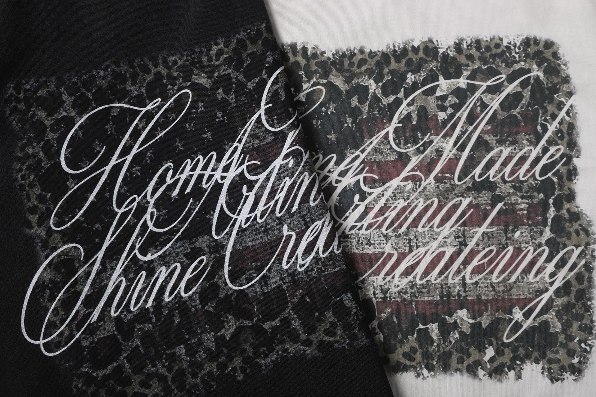 Fake Layered Camo Letter Print Washed Long Sleeve T-Shirt