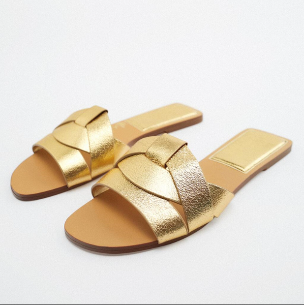Simple Open Toe Back Hollow Sandals