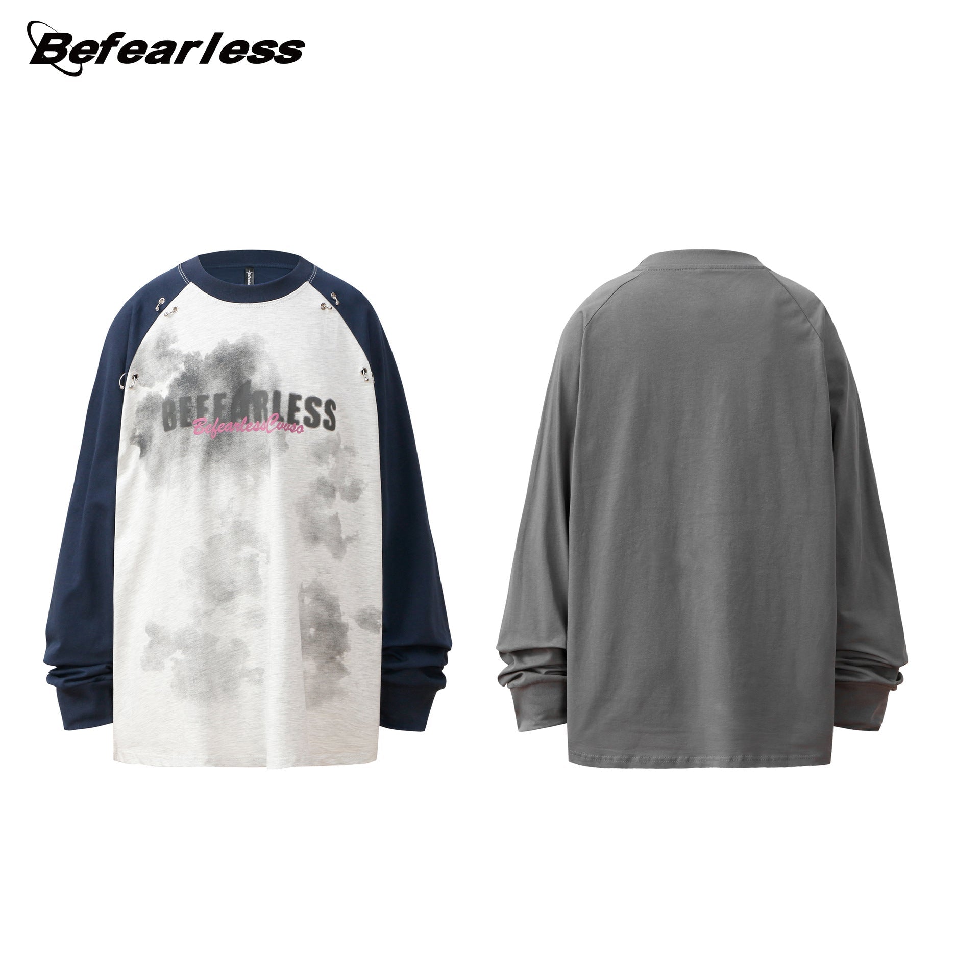 Colorblock Metal Decor Sweatshirt