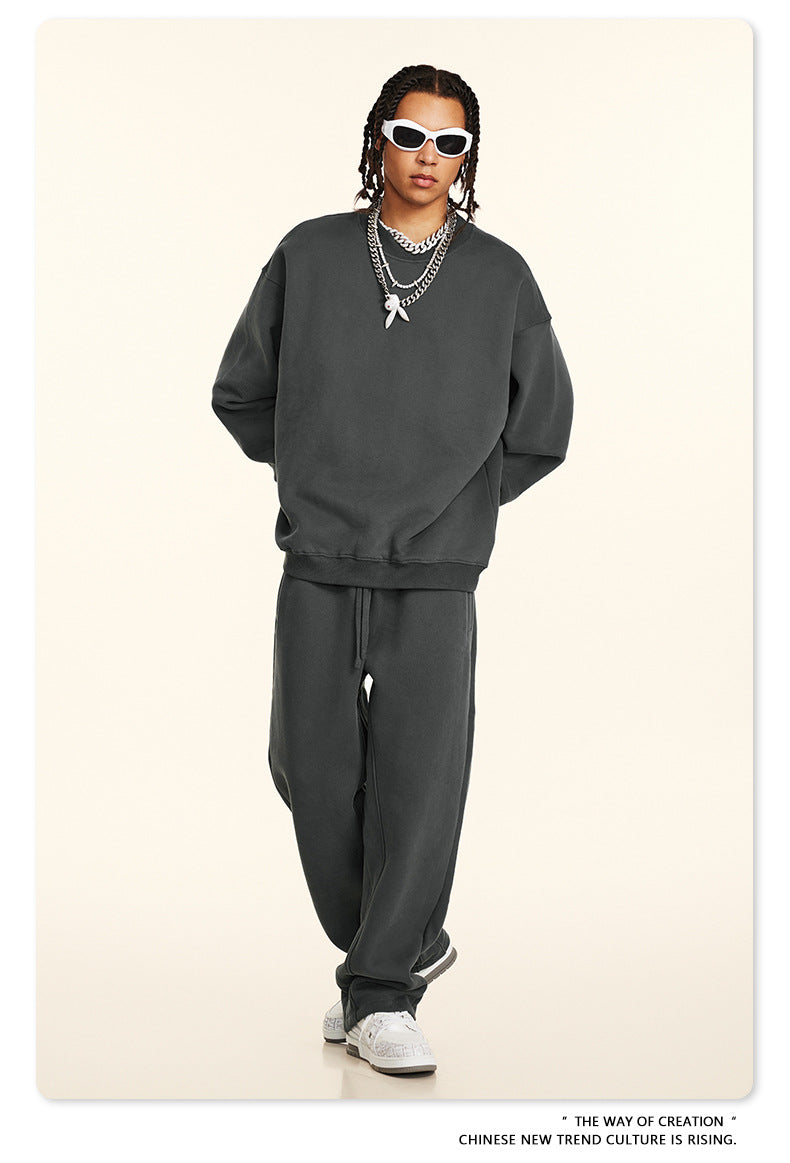 Fleece Lining Oversize Sweatshirt