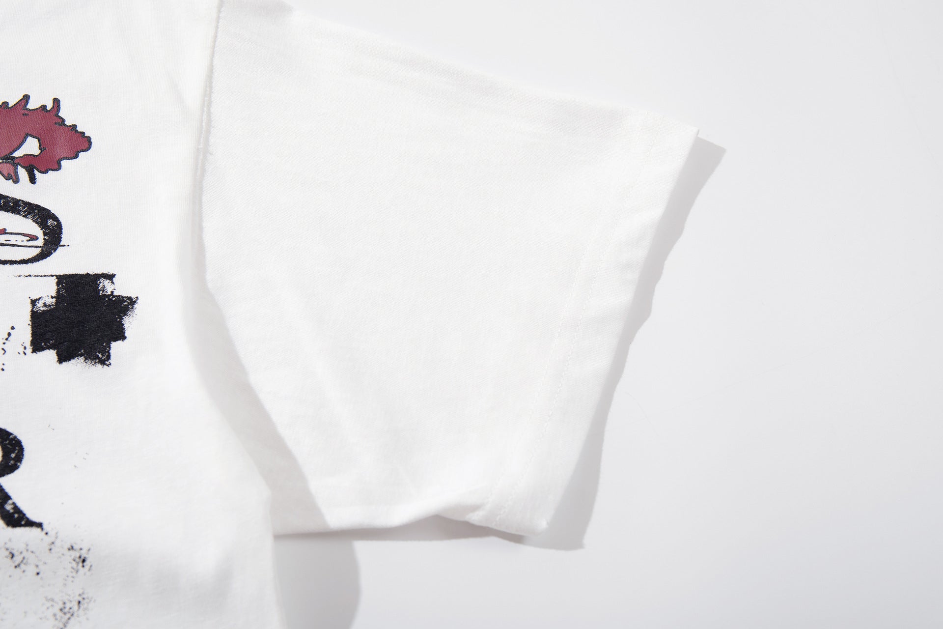 Snowflake Cotton Print Short Sleeve T-Shirt