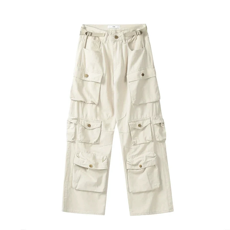Pantalon cargo large multipoches