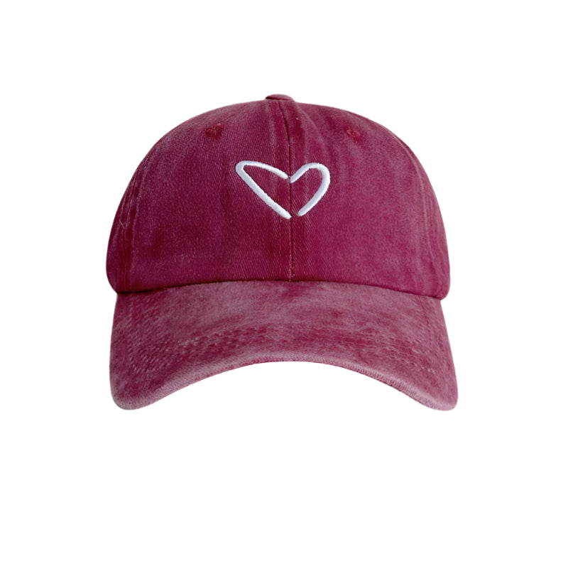 Casquette coeur brodée