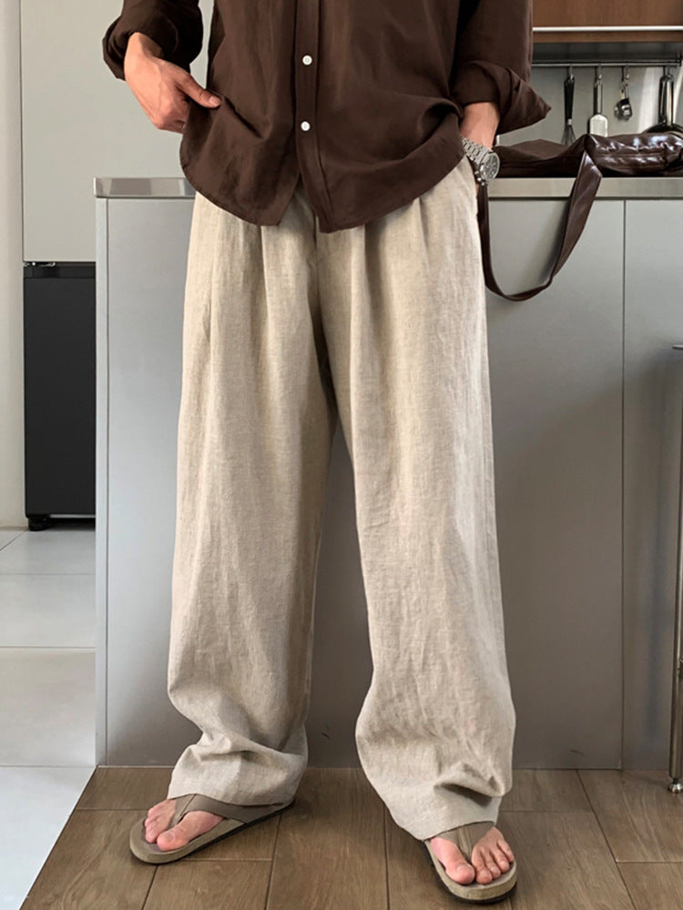 Light linen casual trousers