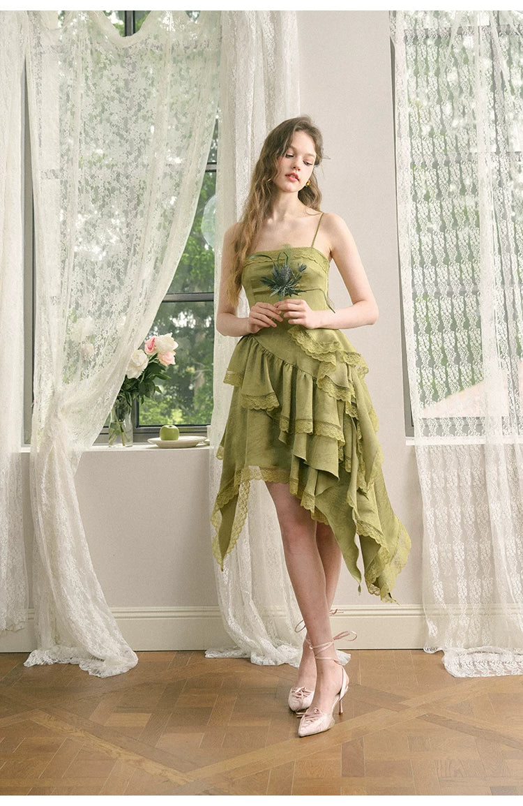 Irregular Hem Length Camisole Dress
