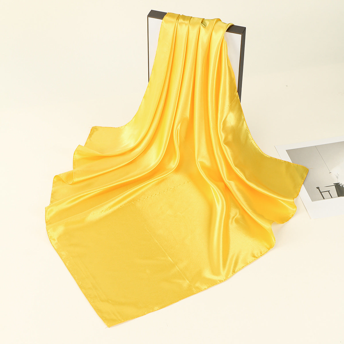Satin Solid Color Headscarf