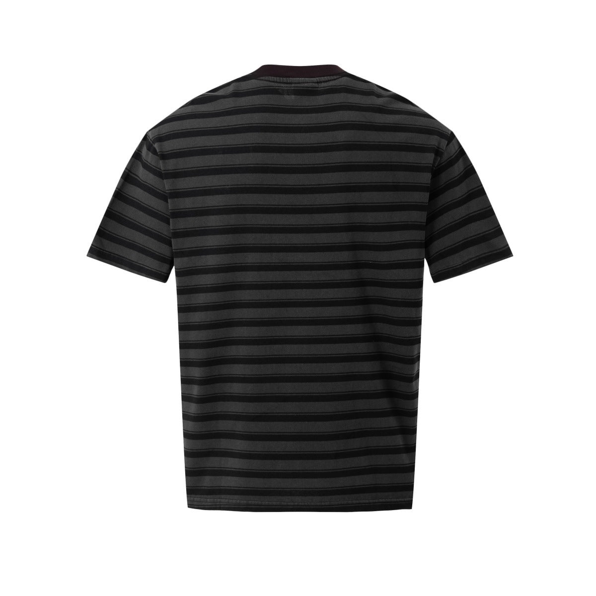 Striped Letter Print Oversize Short Sleeve T-Shirt