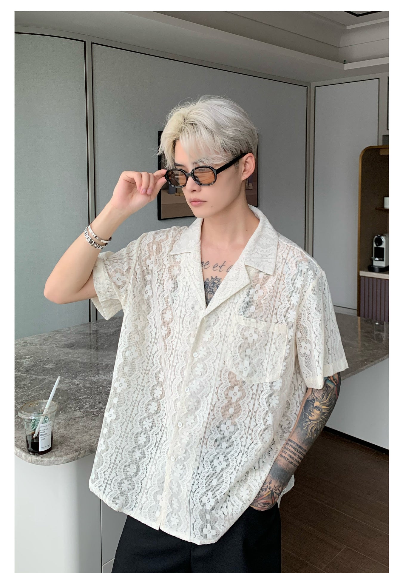 Camisa Jacquard Retro Niche