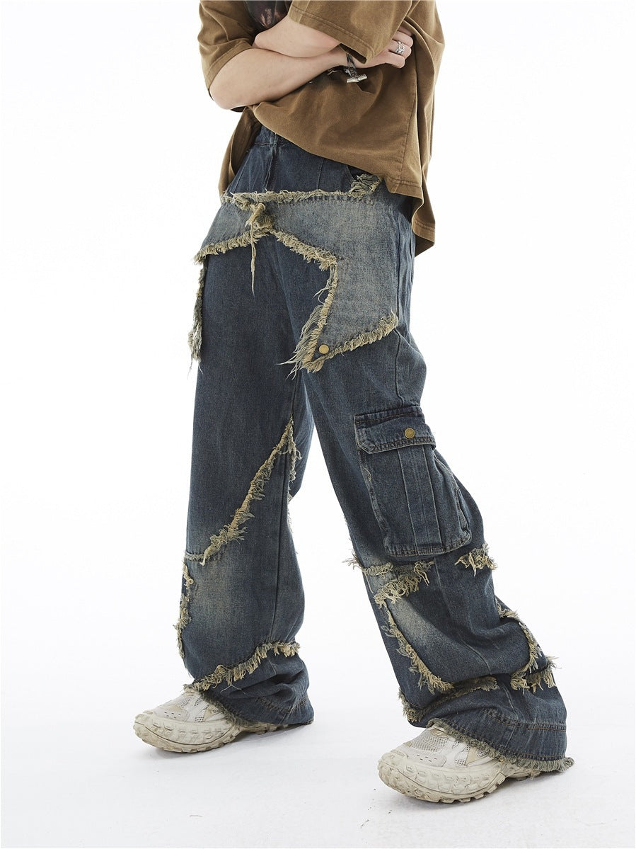 Star Wide-Leg Jeans