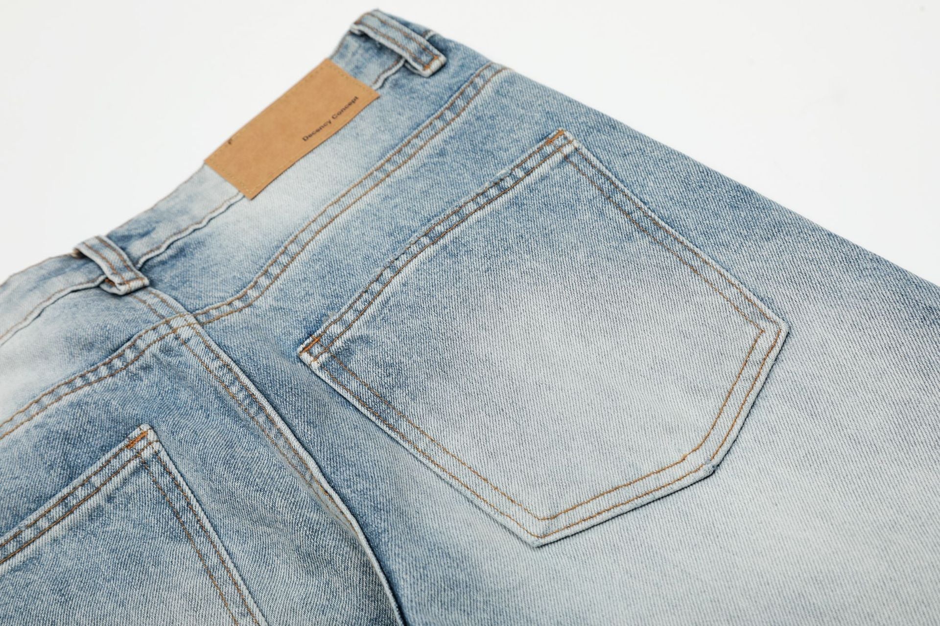 Washed Damage Flare Denim Jeans