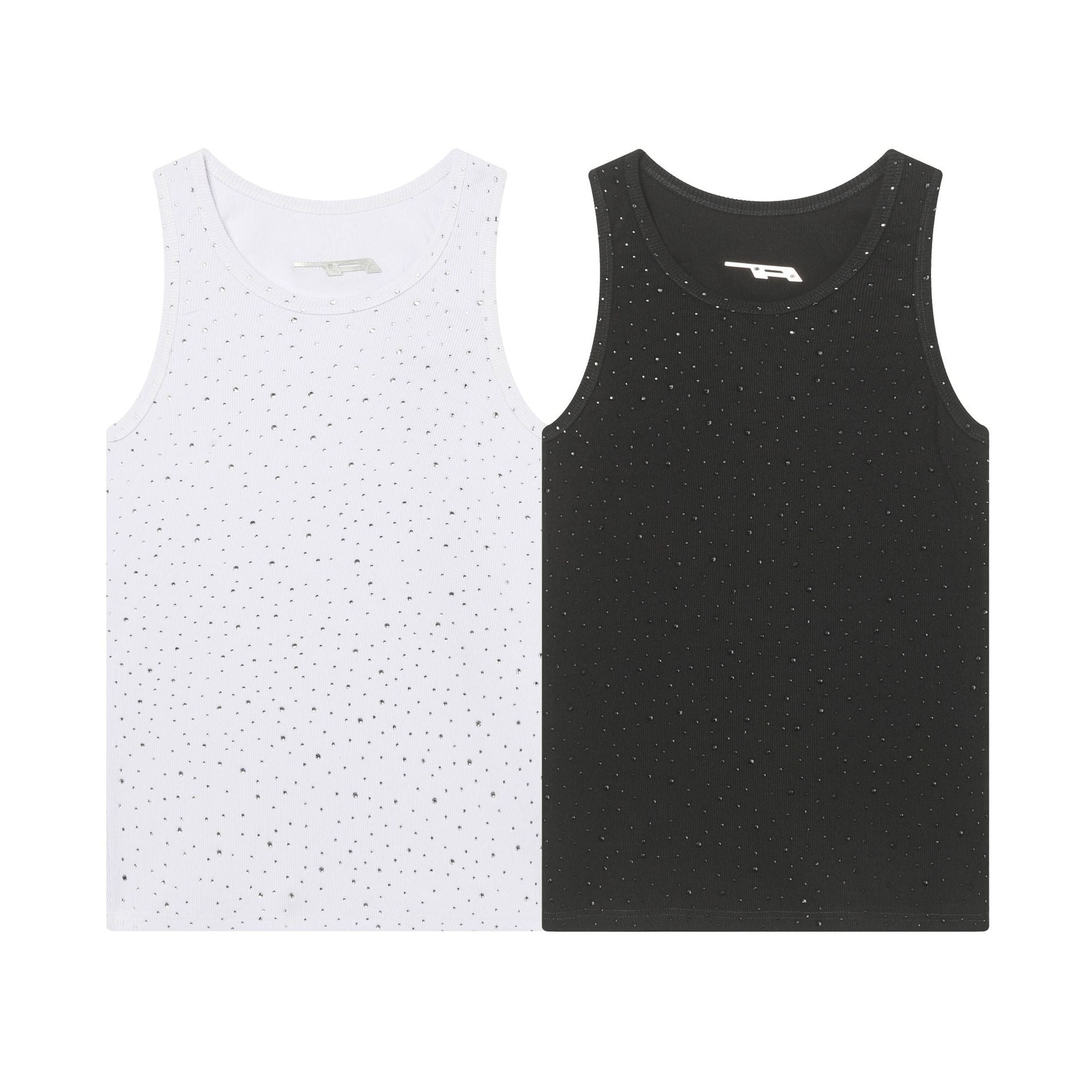 Studs Rhinestone Tank Top