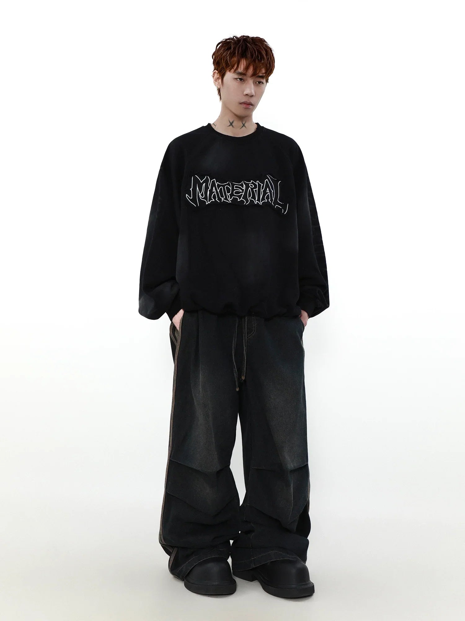 Logo Patch Oversize Sweatshirt