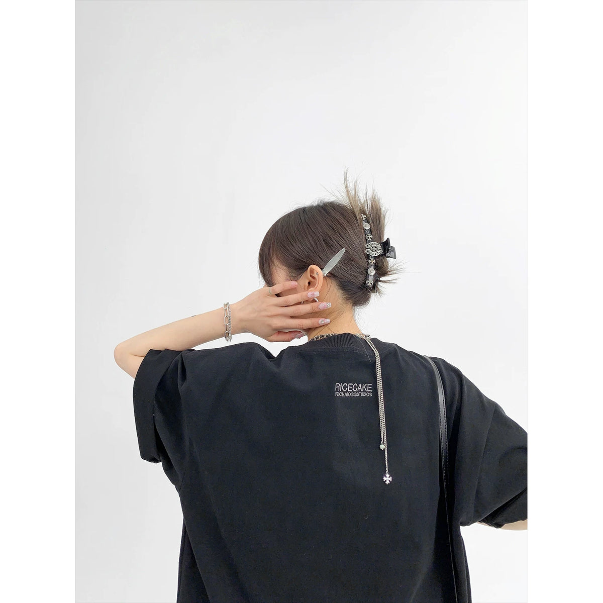 Logo Patch Oversize Short Sleeve T-Shirt