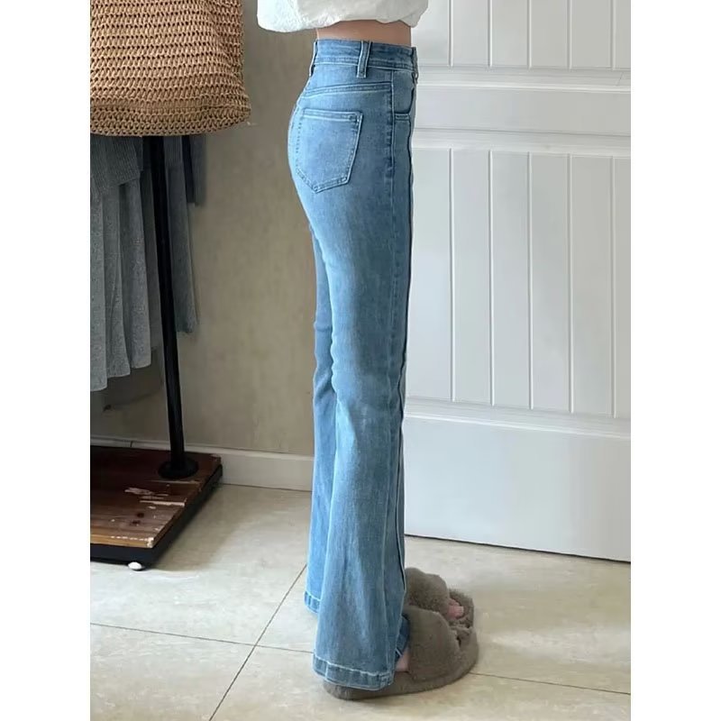 Jeans bootcut retrò blu