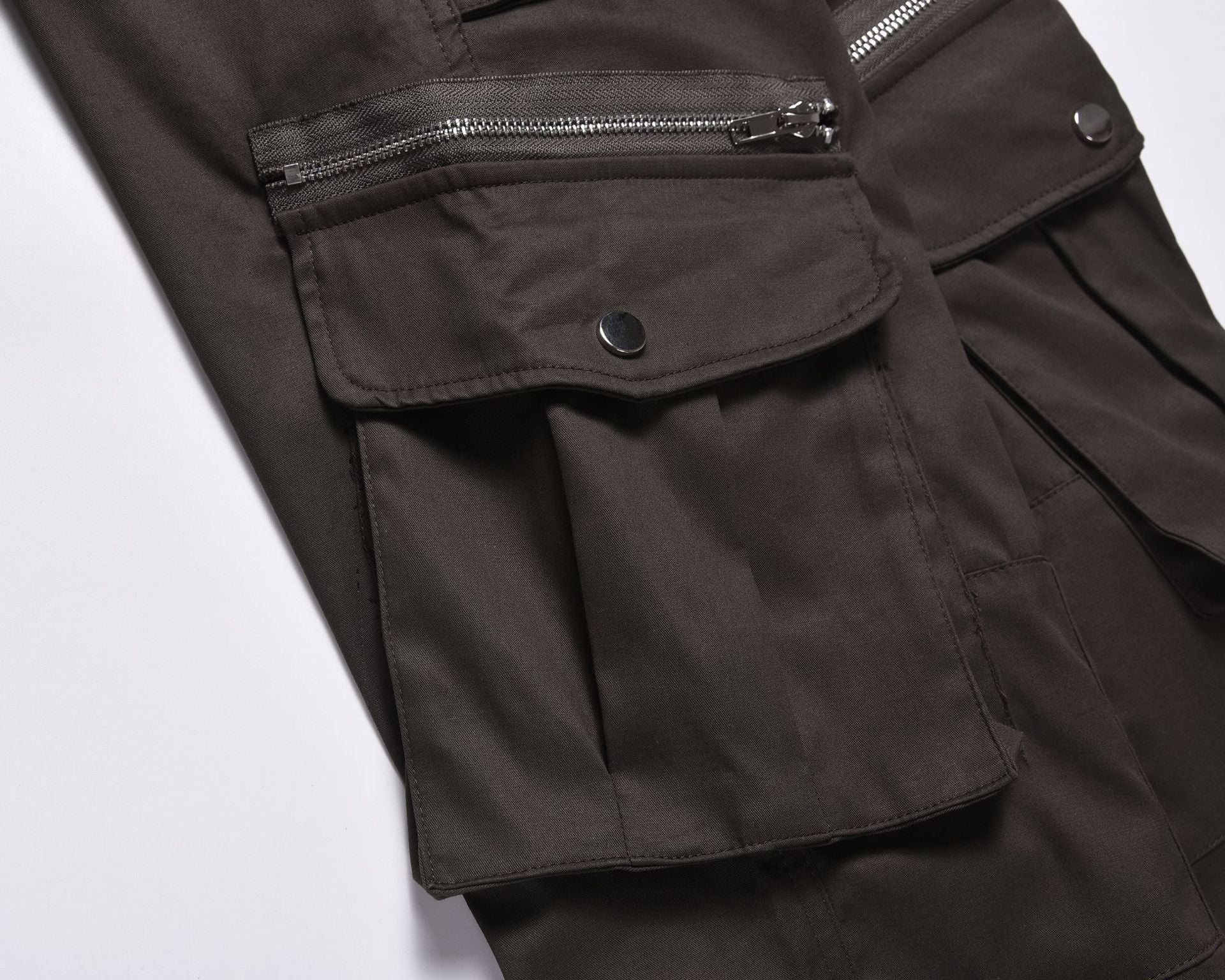 Zip Pocket Wide Leg Cargo Pants