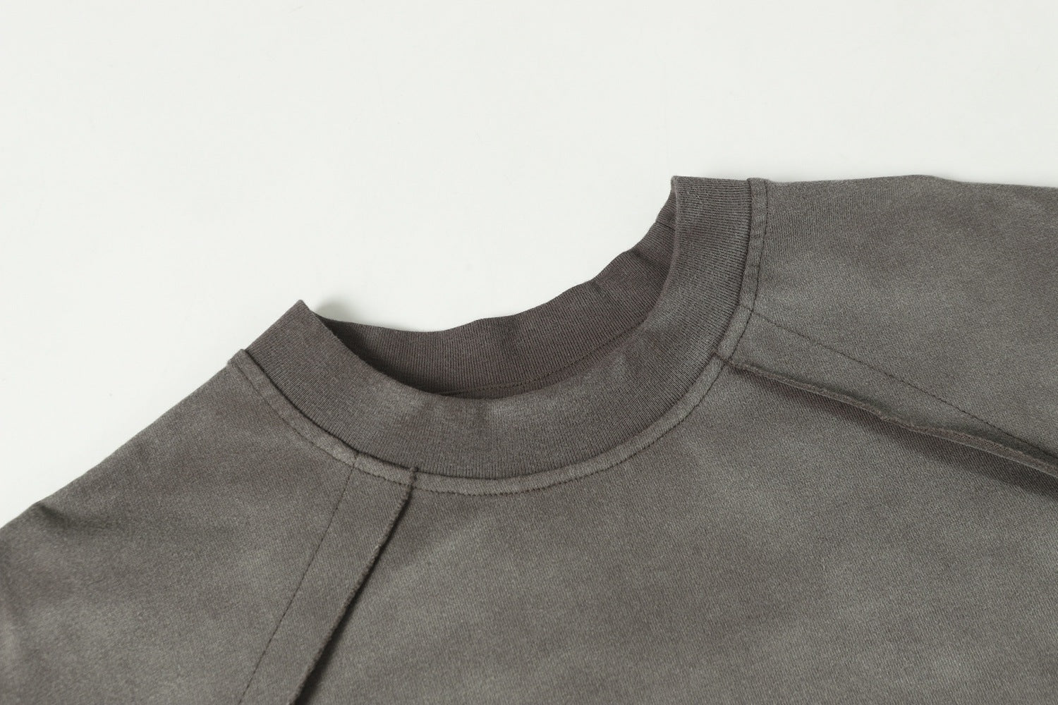 Washed Raw Hem Short Sleeve T-Shirt