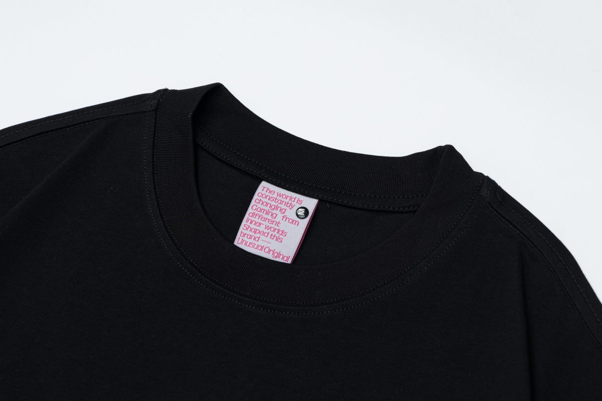 Cross Patch Beads Short Sleeve T-Shirt