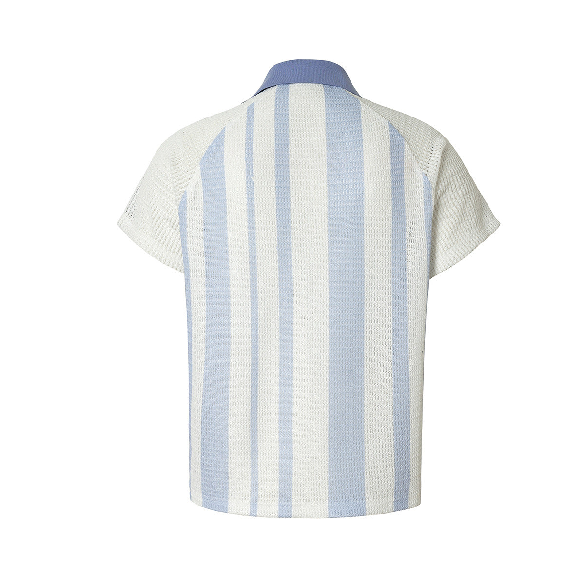 Stripe Number Print Short Sleeve Shirt