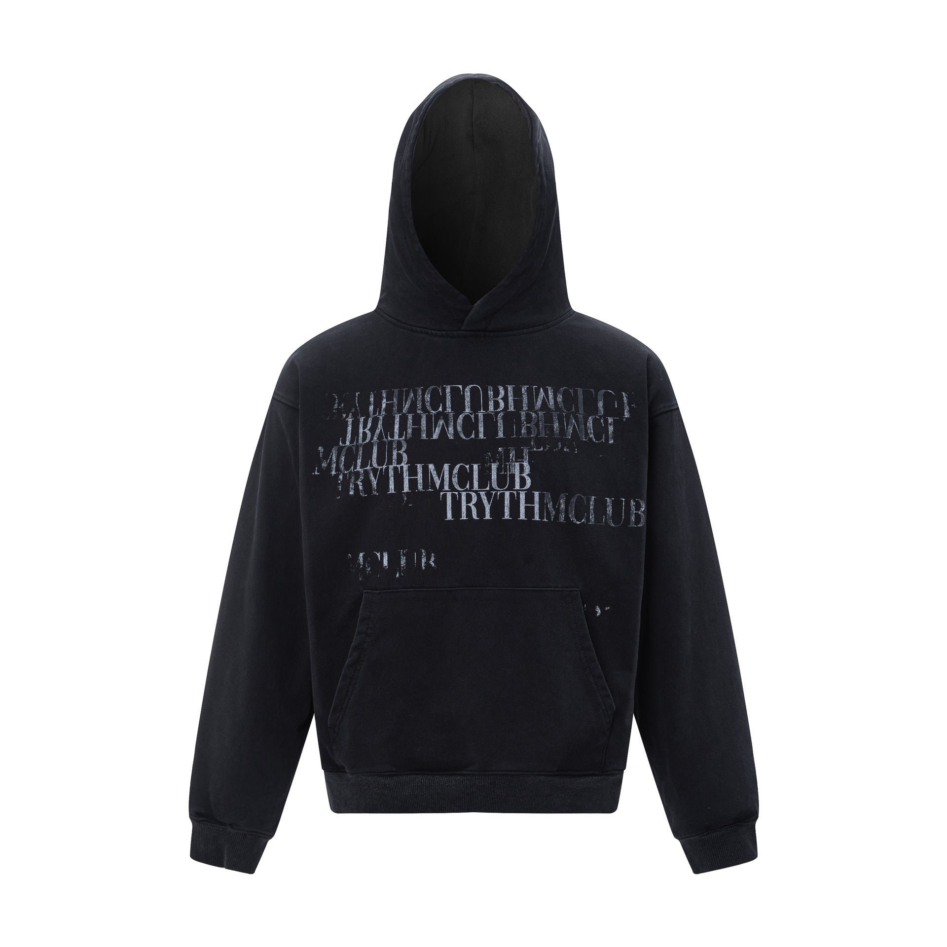 Heavyweight Letter Oversize Pullover Hoodie