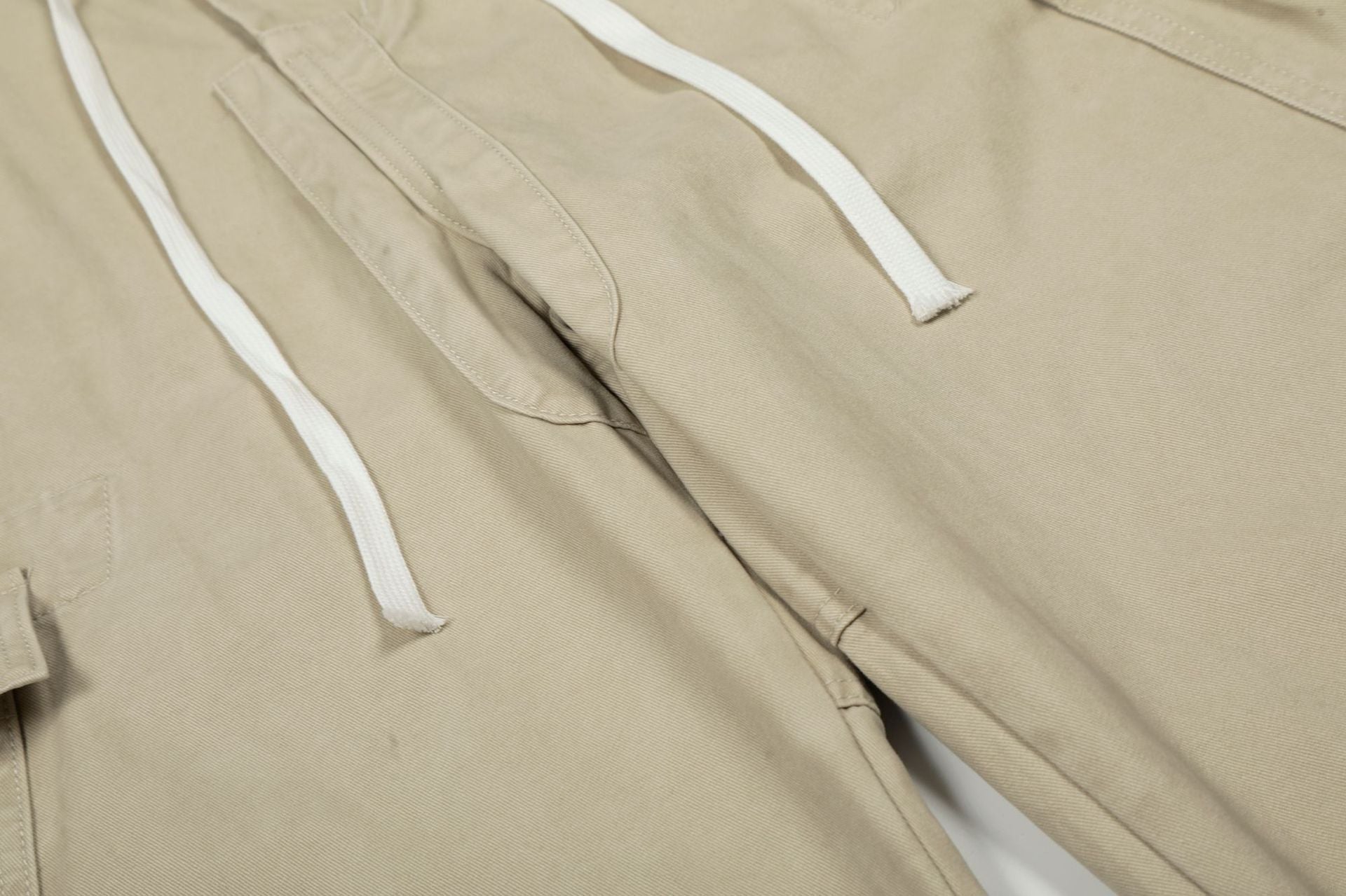 Drawstring Cargo Wide Leg Pants
